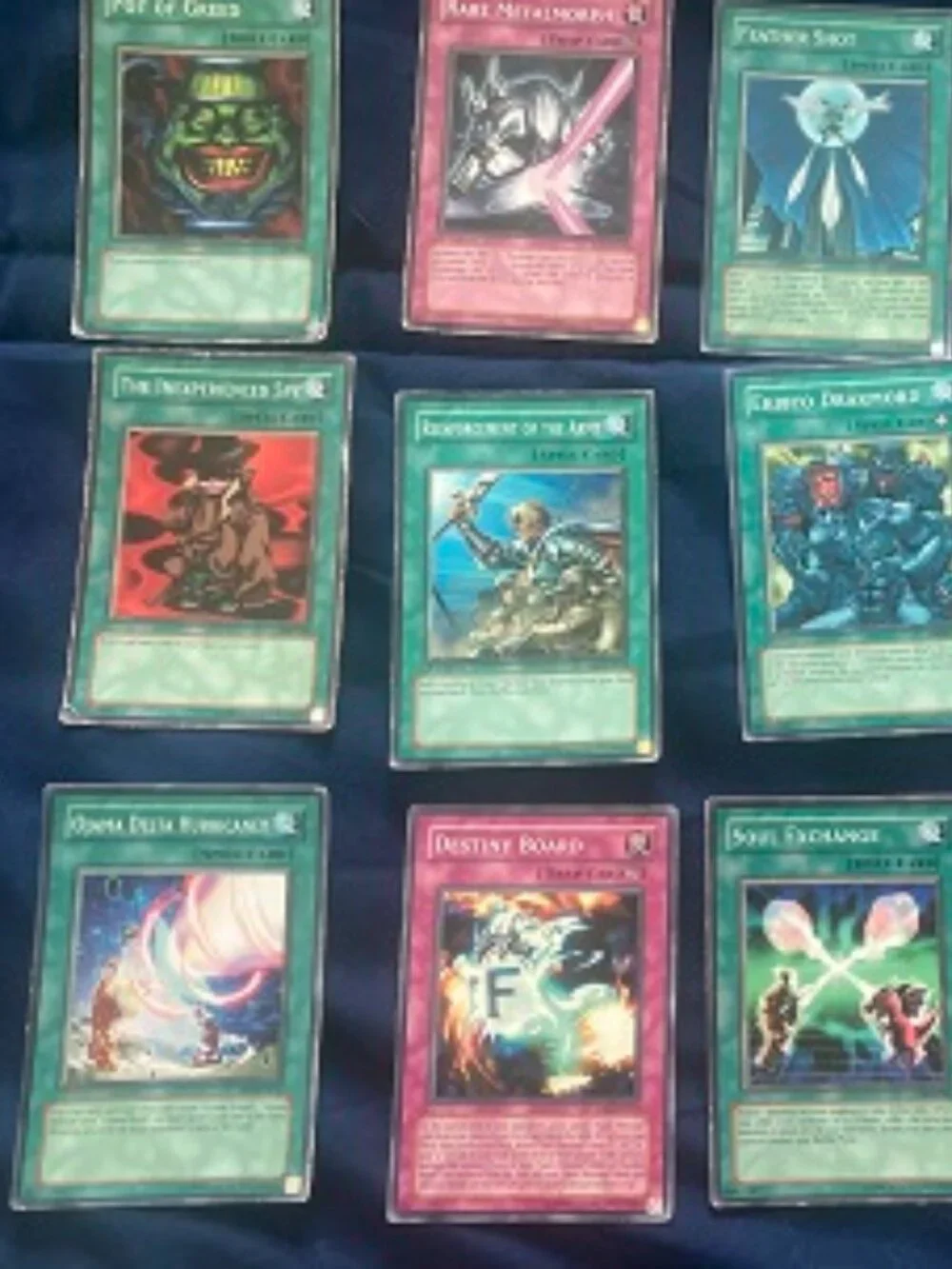 12 Yu-Gi-Oh 1996 Cards of all Kinds